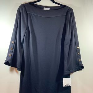 NWT Donna Morgan Black Long Sleeve Dress
